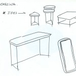 Torei Family by Luca Nichetto for Cassina - Sketch