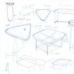Torei Family by Luca Nichetto for Cassina - Sketch