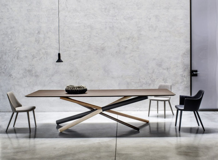 W Table by Luciano Marson for Bross