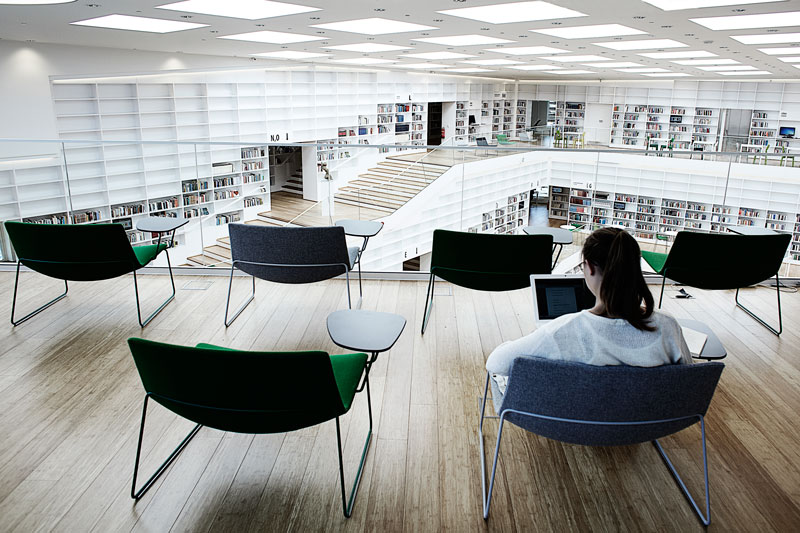 Dalarna University Media Library by ADEPT - Arena, individual study place