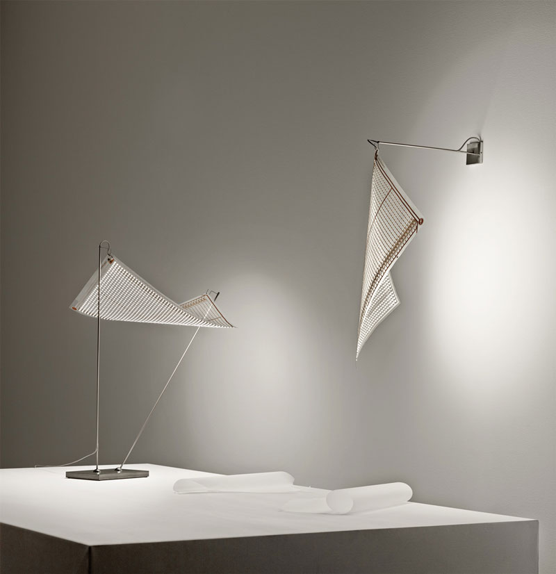 Cash + Carry Luxury Wall Lamp & Dew Drops Table Lamp by Ingo Maurer