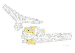 Departments of Law and Central Administration, at the Vienna University of Economics and Business, by CRAB studio - Floor Plan lvl 1