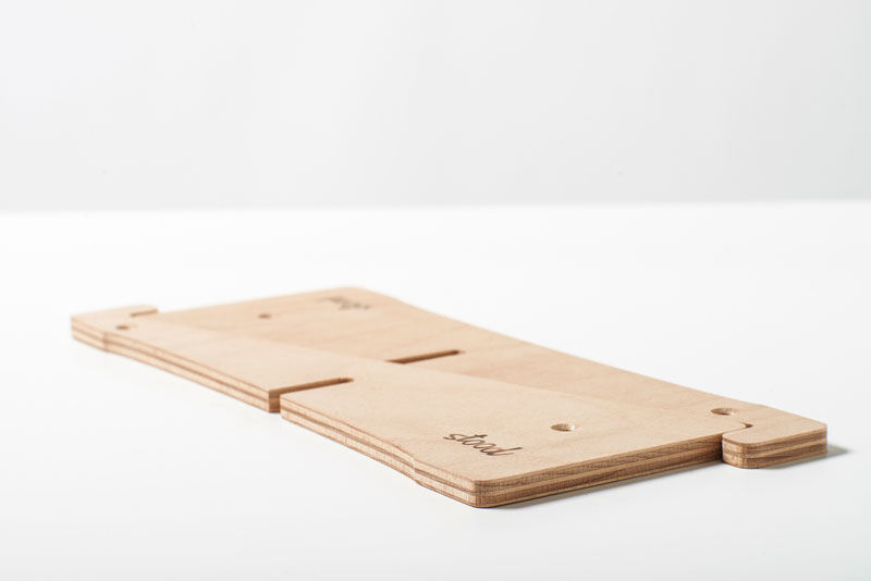 Eco-friendly Wood Laptop Stand by Stood
