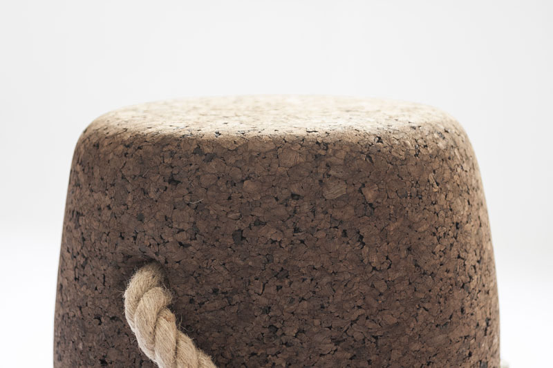 Pipo cork stool by DAM