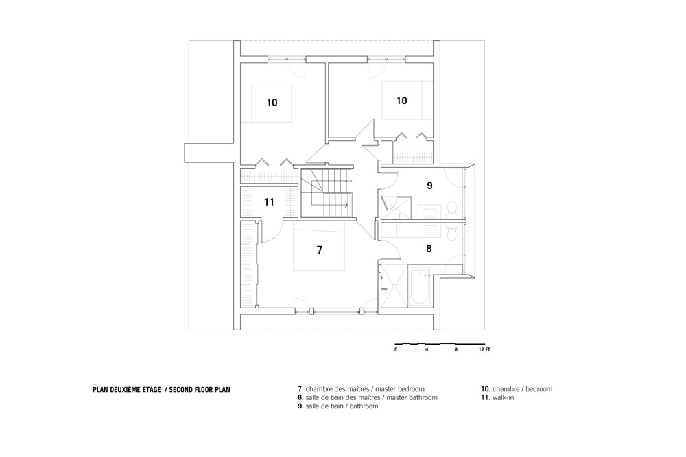 Closse residence by _naturehumaine Second Floor