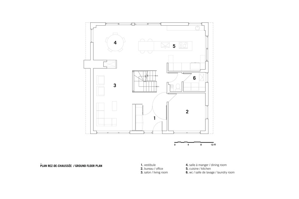 Closse residence by _naturehumaine Ground Floor Plan