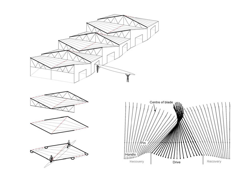 WMS Boathouse at Clark Park by Studio Gang Architects - diagram