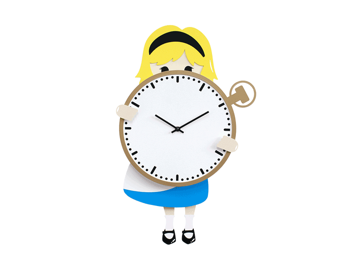 Alice Kids Clock by Hans&Greta for Progetti