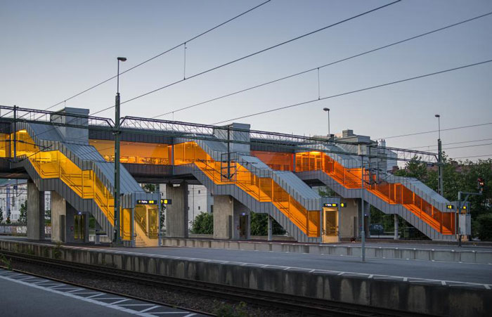 Skyttelbron Shuttle Bridge in Sweden by Sweco Architects