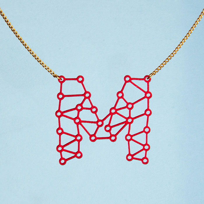 3D printed necklace from Zazzy