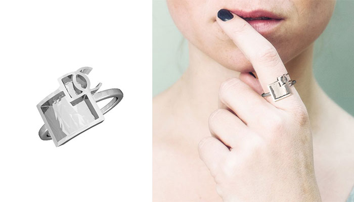 Design Chronicle Ring through Zazzy 3D printed Jewelry