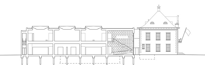 Museum MORE by Hans van Heeswijk Architects - Section