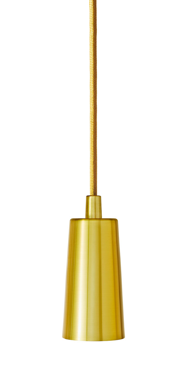 Brushed Brass Drop Cap by Plumen