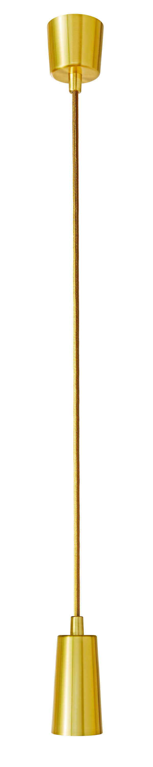 Brushed Brass Drop Cap by Plumen