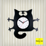 Funny Zoo Cat Vinyl Clock by ArtZavold