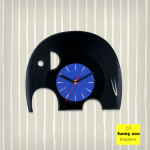 Funny Zoo Elephant Vinyl Clock by ArtZavold