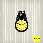 Funny Zoo Owl Vinyl Clock by ArtZavold