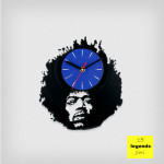 Legends Jimi Hendrix Vinyl Clock by ArtZavold