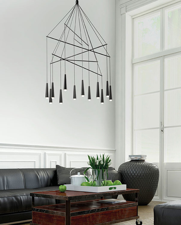 Mikado Pendant Chandelier by Filippo Mambretti for Morosini