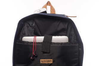 Corked Backpack organized interior