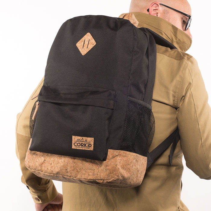 Corked Backpack in black