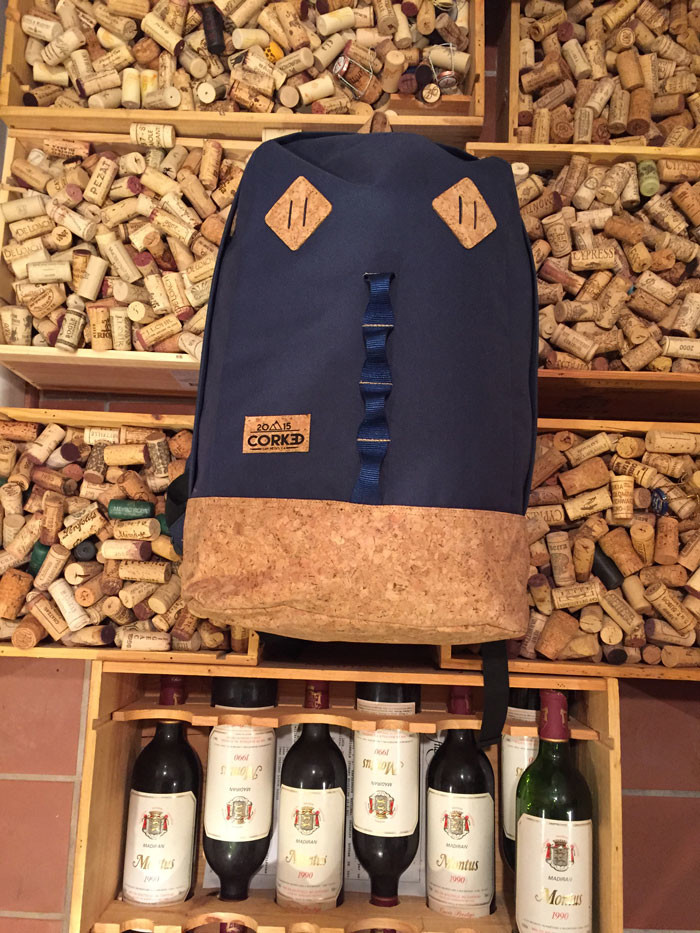 Corked Backpack in black