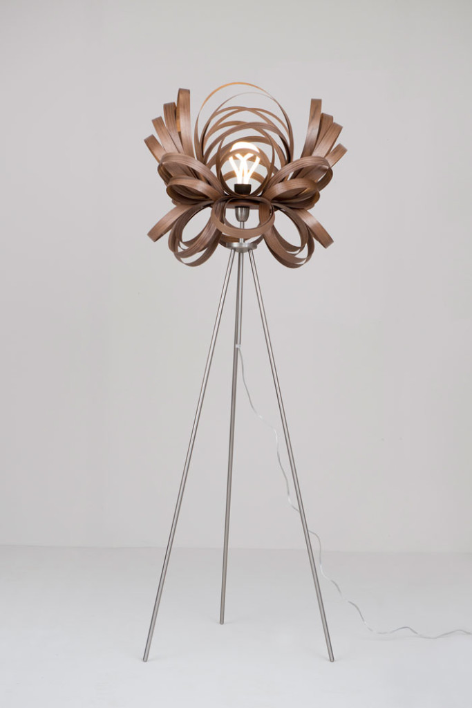 Butterfly Floor Lamp by Tom Raffield