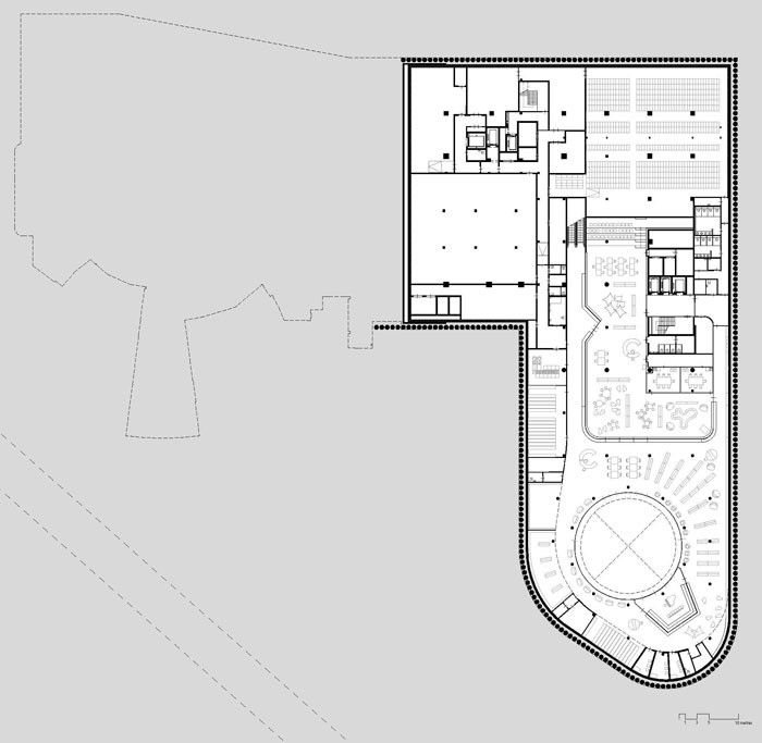 Library of Birmingham by Mecanoo - Lower Ground Floor Plan