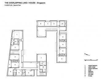 The Overlapping Land/House-Cluny House by Neri&Hu - Plan