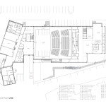 Mont Laurier Multifunctional Theatre by Les architectes FABG - Ground Floor Plan
