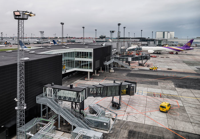 Copenhagen Pier C Airport expansion by schmidt hammer lassen