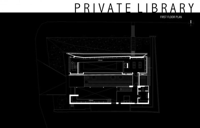 Private Library House by Unit One Design | Design Chronicle