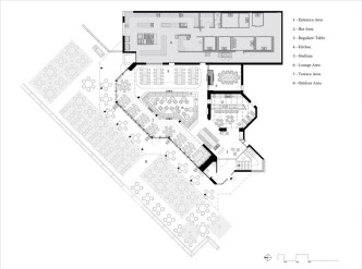 The “1893” – VfB Stuttgart club restaurant by Ippolito Fleitz - Plan