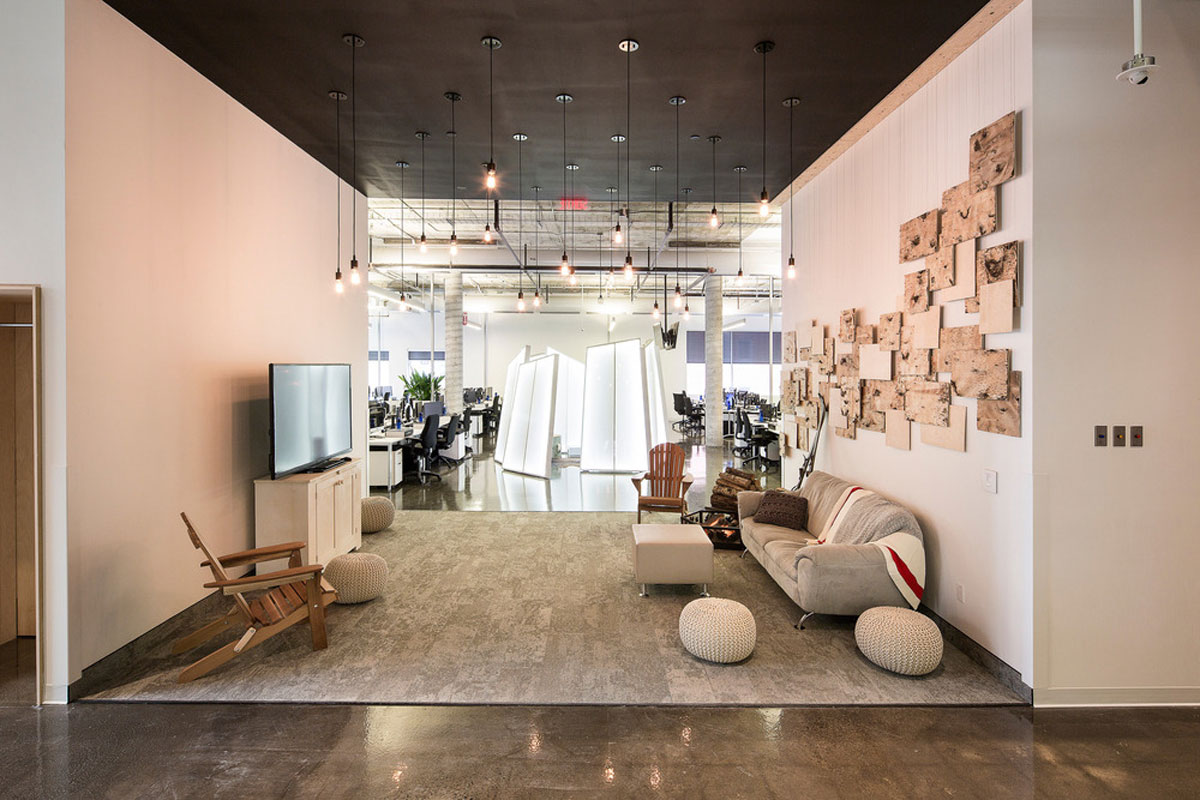Four-Season Work and Play Areas at Ubisoft Quebec City by Lumigroup