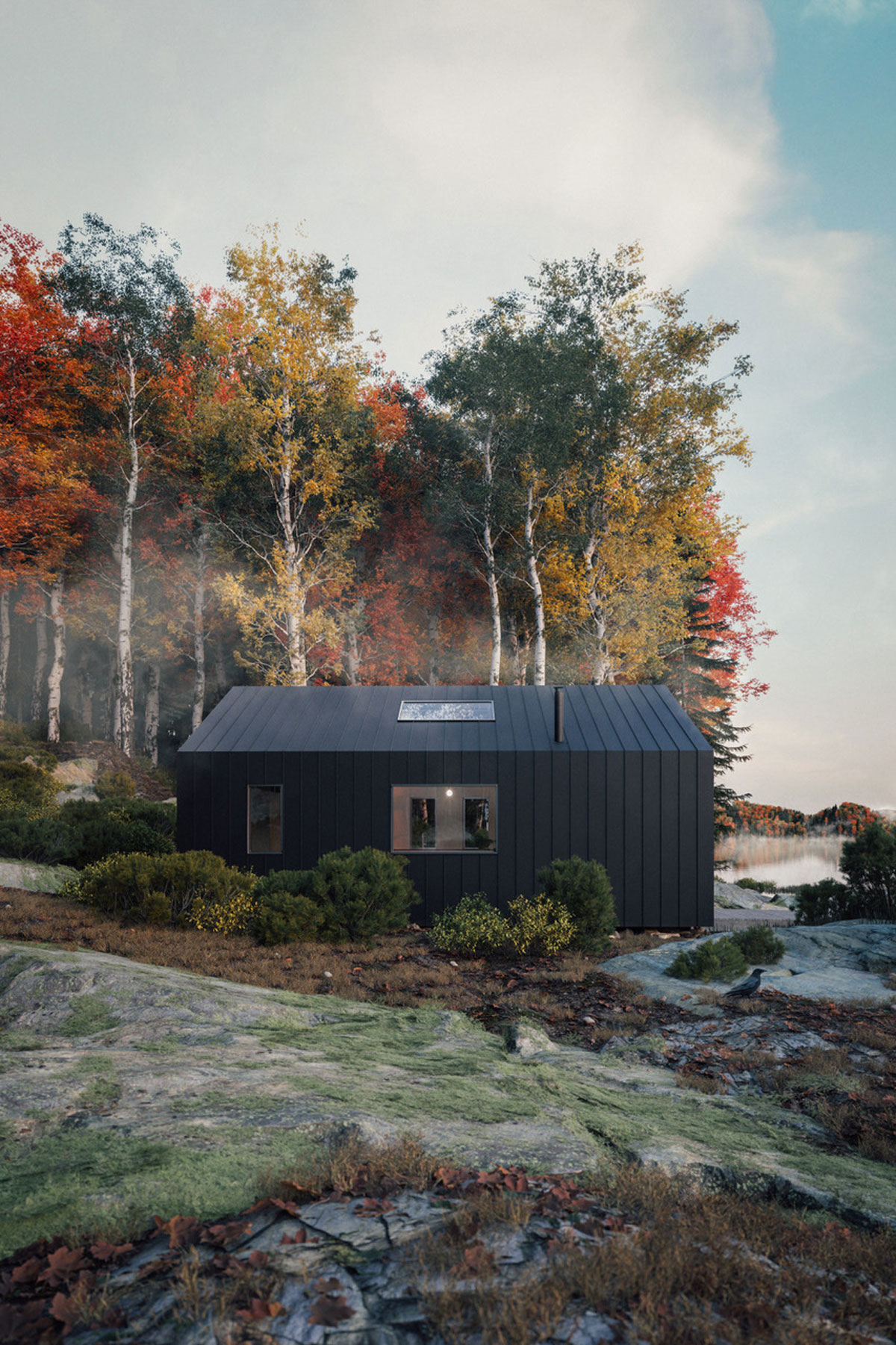 Backcountry Hut Concept House by Leckie Studio