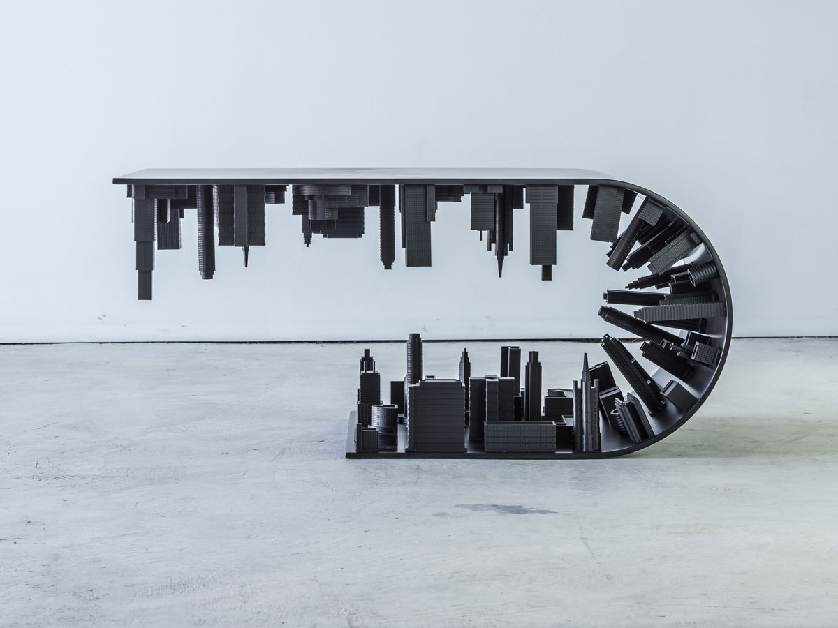 Wave City Table Black Edition by Stelios Mousarris