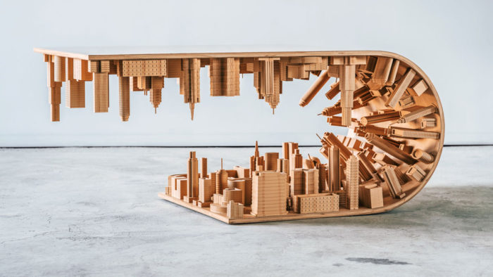 Wave City Table by Stelios Mousarris