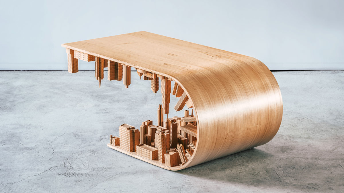 Wave City Table by Stelios Mousarris