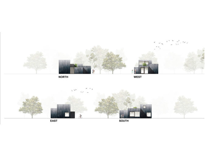 Tiny Home by i29 - Facade Elevations Drawing