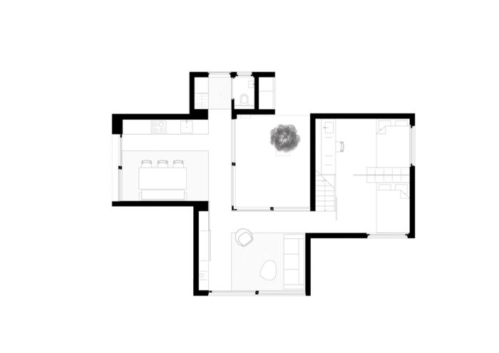 Tiny Home by i29 - Lower Floor Plan Drawing
